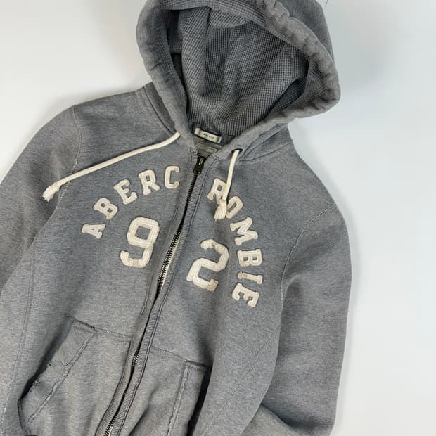 아베크롬비 스펠로고 후드집업 M