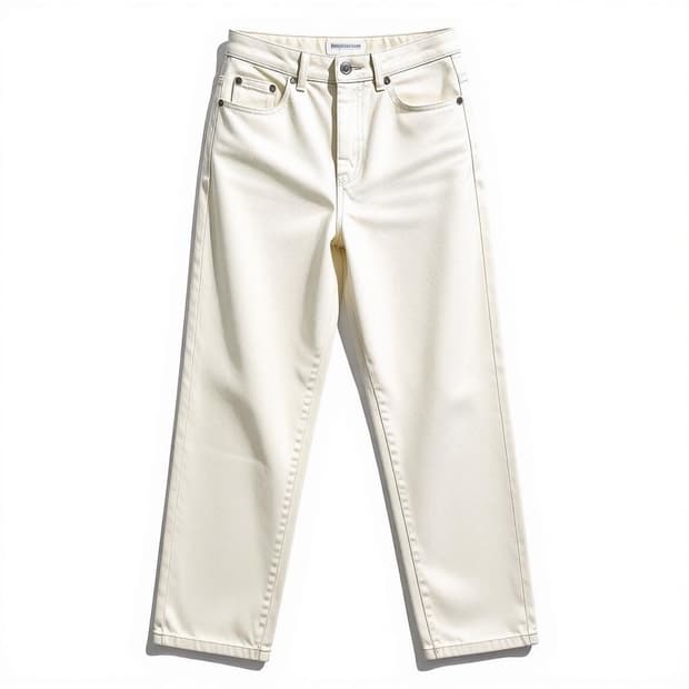 MONGDOL 몽돌 화이트 데님 진 팬츠 S