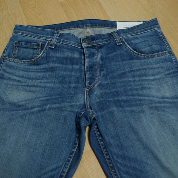 랙앤본 빈티지 슬림 데님팬츠 32