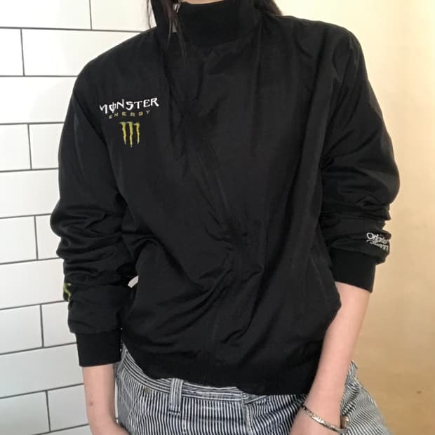 몬스터 에너지 사선 집업 자켓