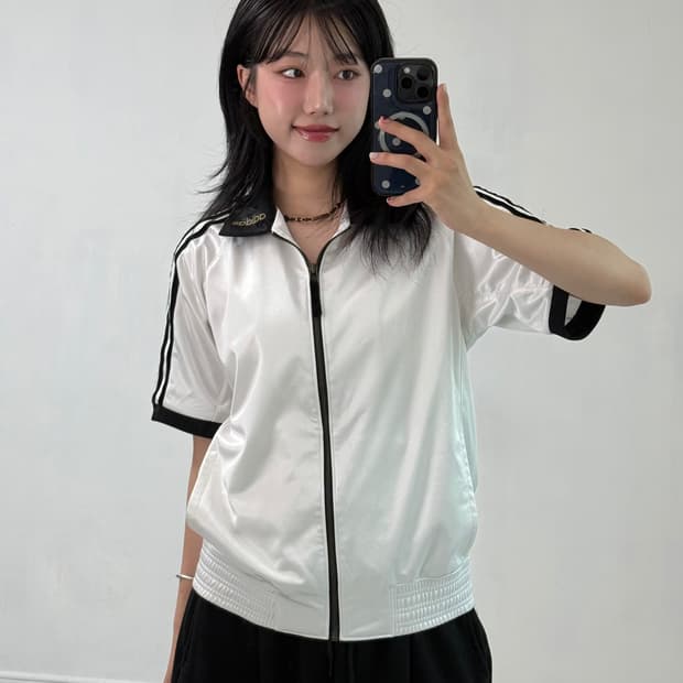 아디다스 올드스쿨 화이트 반팔 져지