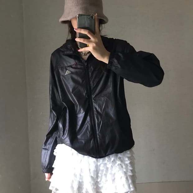 아디다스 블랙 바람막이