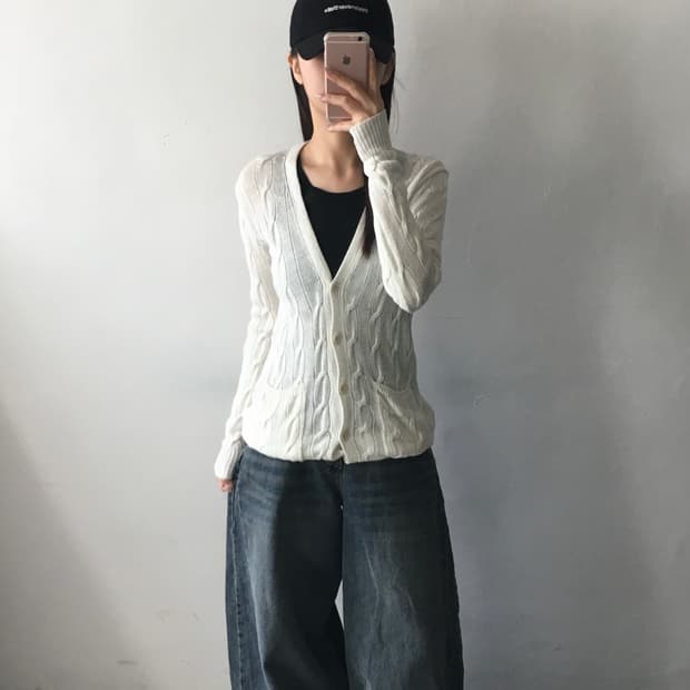 폴로 랄프로렌 케이블 가디건