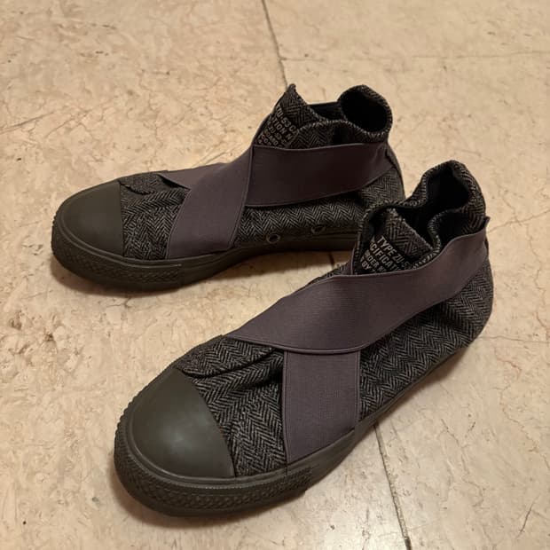 Zucca 러버 스트랩 캔버스 스니커즈 (그레이)