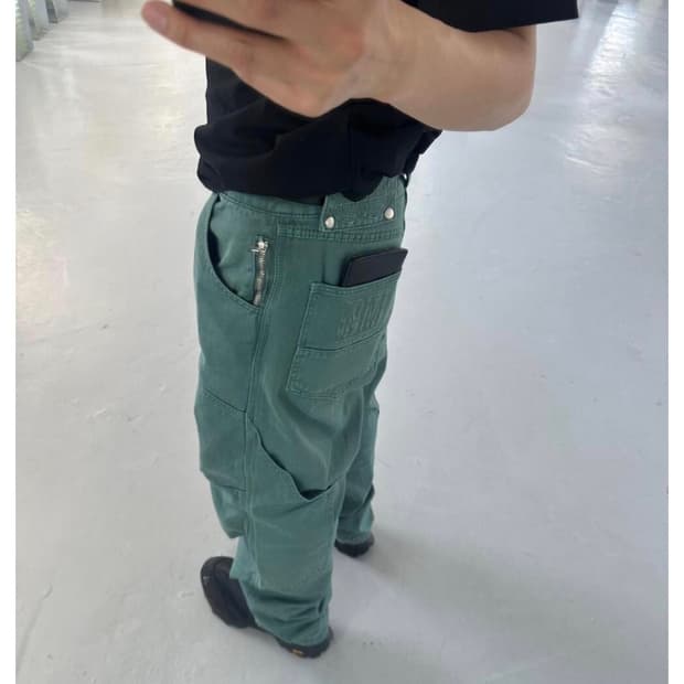 플라스틱프로덕트 MPa CALF POCKET PANTS (EMERALD)