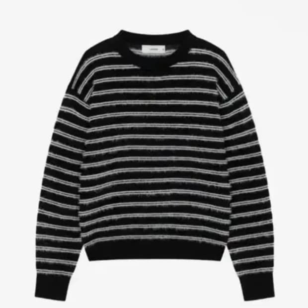 구매)웨이비니스 헤어리니트 블랙2사이즈