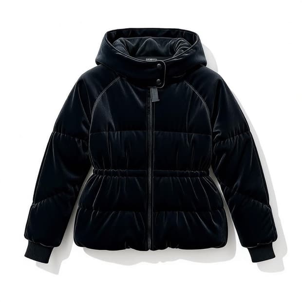 Juicy Couture 쥬시꾸뛰르 딥그린 벨벳 패딩 자켓 55