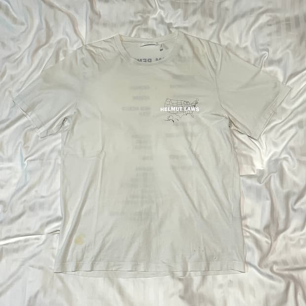 Helmut lang law t-shirt