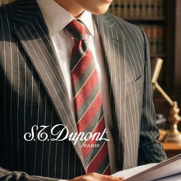 듀퐁 실크 혼방 스트라이프 넥타이 8.3cm A+등급 A19411
