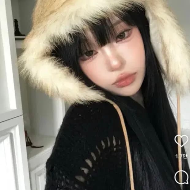 2000아카이브스 밤비 퍼 모자