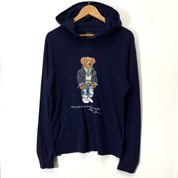 폴로 베어 보이즈  후드 롱슬리브
