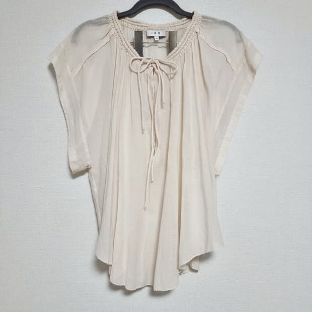 이로 IRO 시스루 아이보리 블라우스 (사실상프리) 상태최상