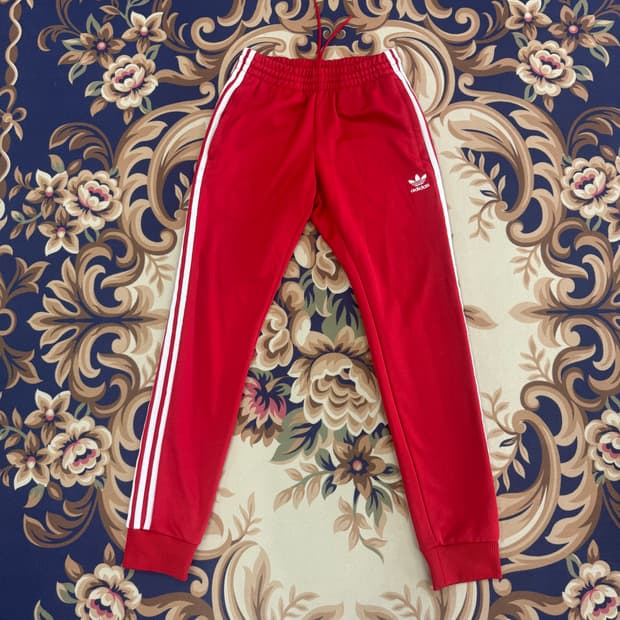 (S)아디다스 Adidas 슈퍼스타 조거 트랙팬츠(레드)