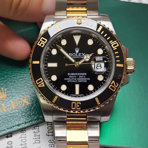 롤렉스 서브마리너 흑콤 116613LN 18K골드콤비 풀셋 
