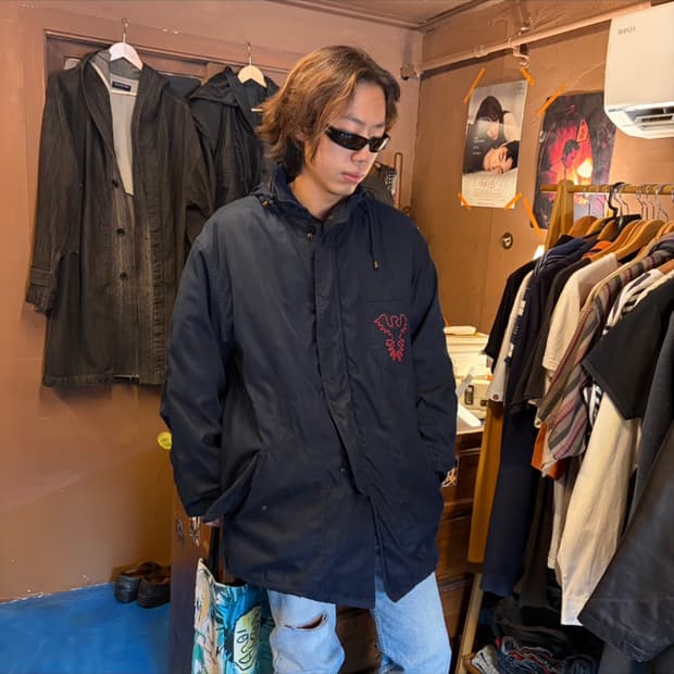 90S ARMANI JEANS 아르마니 진스 롱 푸퍼 자켓