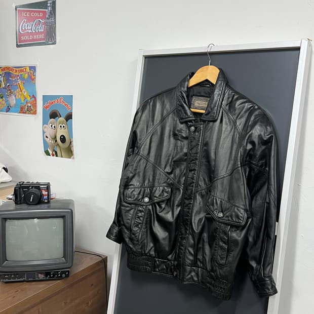 디노 90s A-2 빈티지 소가죽 레더자켓