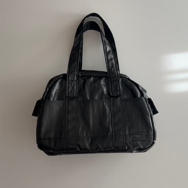 요시다 포터 샤인 보스턴백 블랙