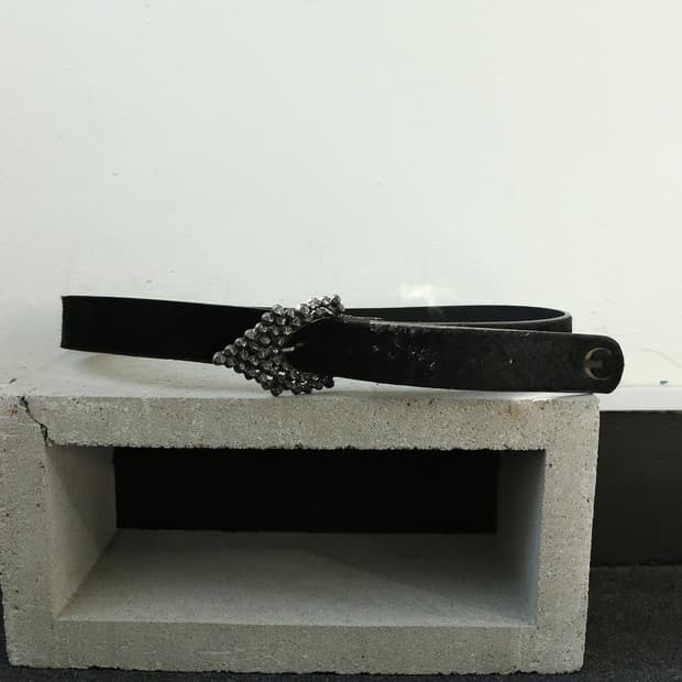 2000s 저스트 카발리 블랙 벨트