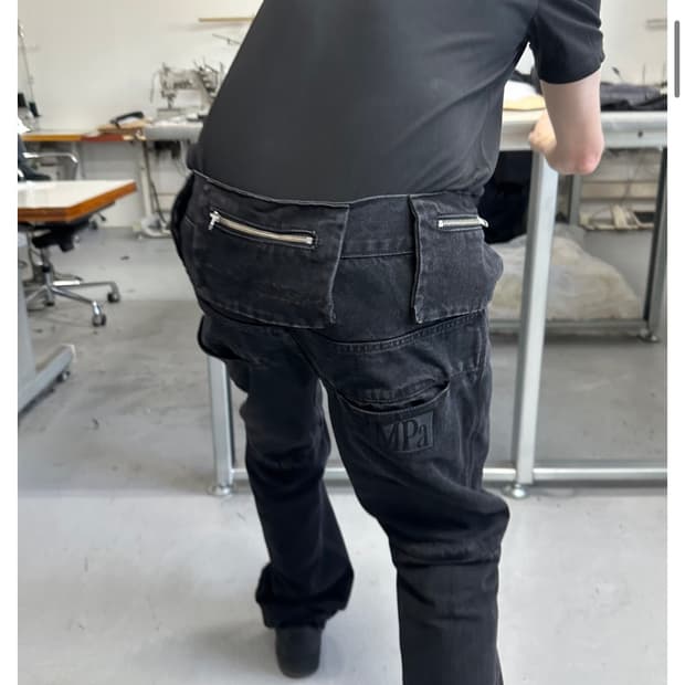 [M] 플라스틱 플로덕트 MPa BAG PANTS 백팬츠 블랙