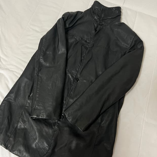 니콜밀러 블랙 가죽 자켓 L