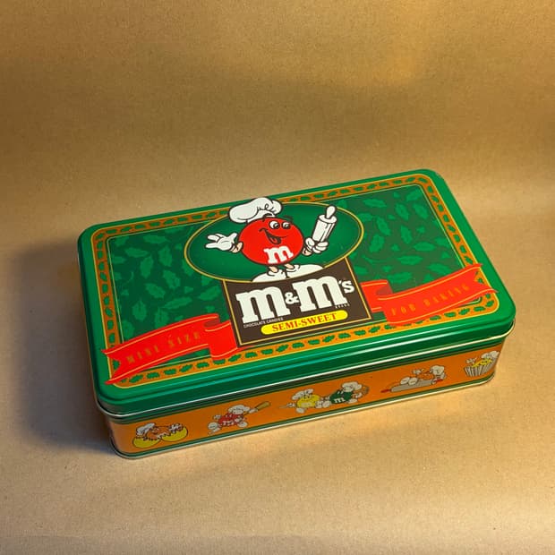 1994 미국빈티지 M&M’s 베이킹 홀리데이 틴케이스 세트