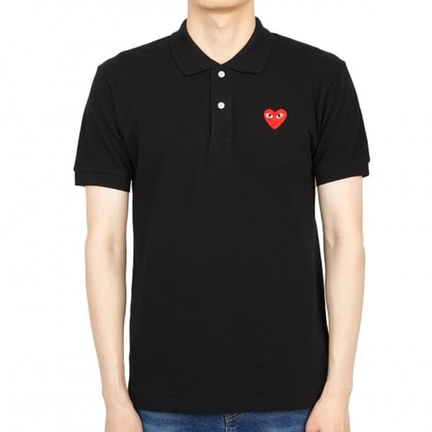 꼼데가르송 레드 와펜 PK 폴로 티셔츠