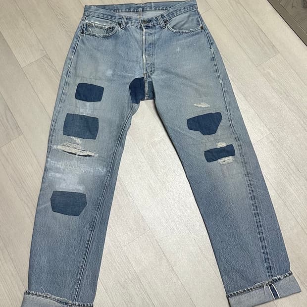 80s 리바이스 501 셀비지