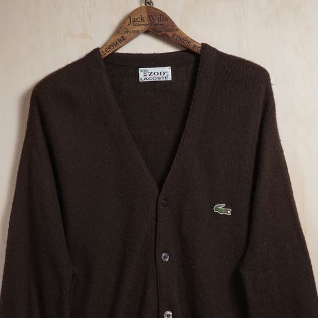 1960s 라코스테 Orlon 아크릴 가디건