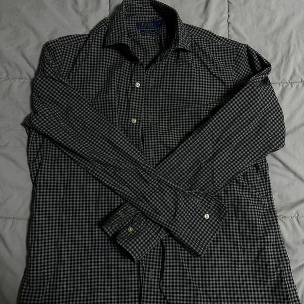 폴로 빈티지 체크셔츠