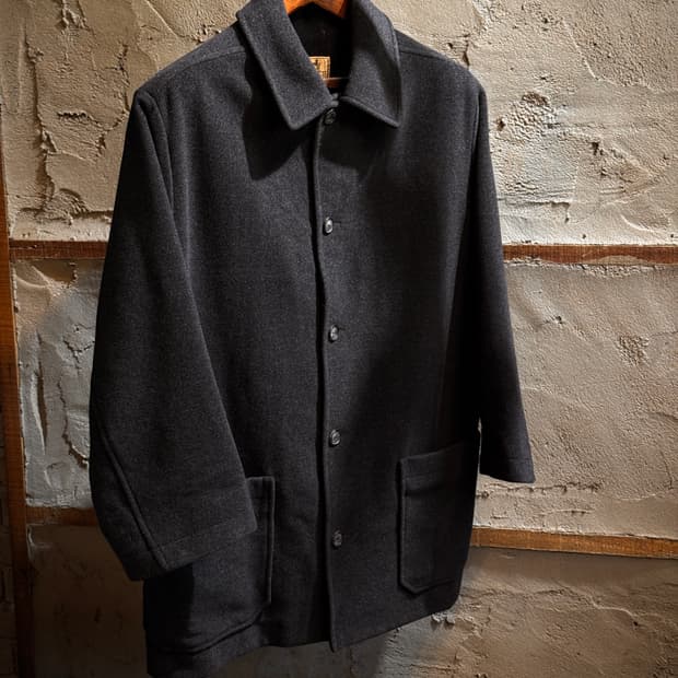 L ) Hermes 3-Pocket Relaxed Single Coat