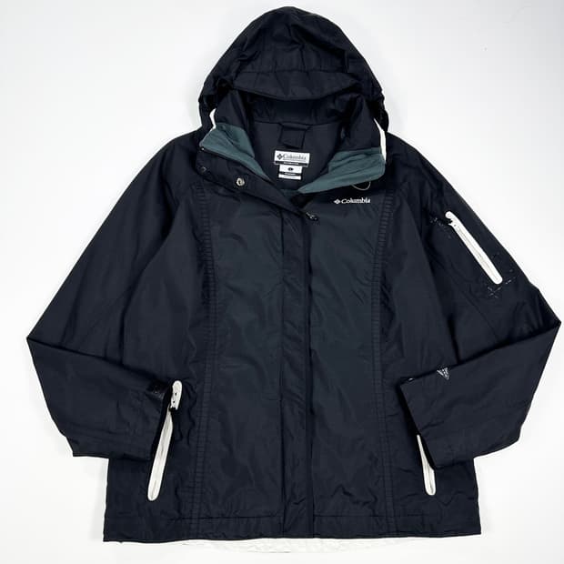 콜롬비아 여성 고프코어 하드쉘 바람막이 블랙 여성L