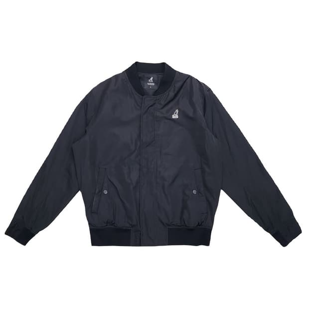 KANGOL 로고패치 블루종 자켓 Men XL