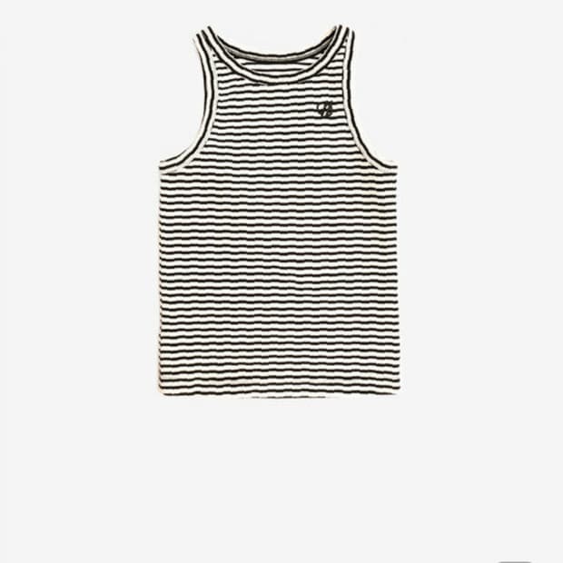 에스이오 STRIPED TANK TOP BLACK