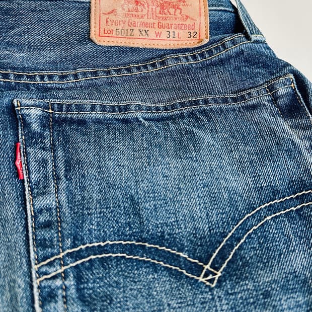 LVC 54501 콘밀 화이트오크 셀비지 31-32 신품급 501Z