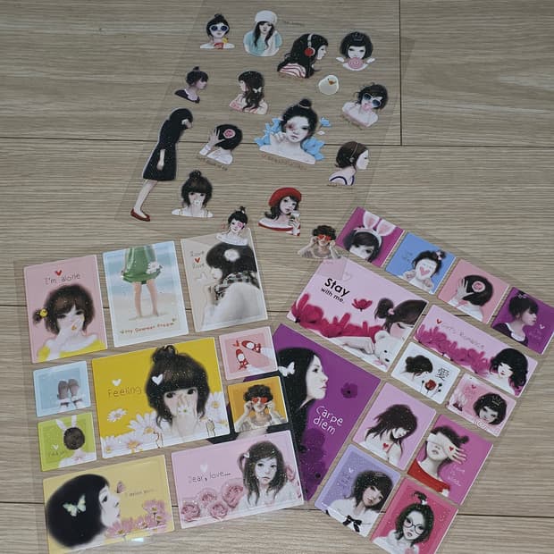 [고전문구 빈티지] 제니의 초상 스티커 세트