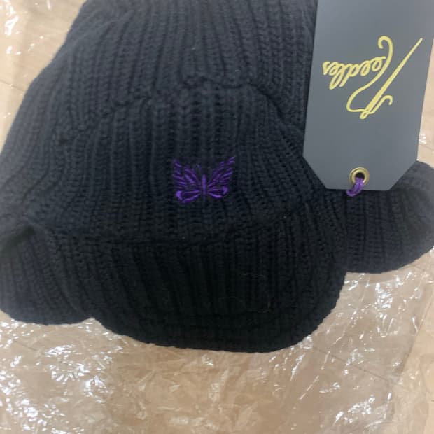 니들스 메리노 울 버드 슈팅 캡 블랙