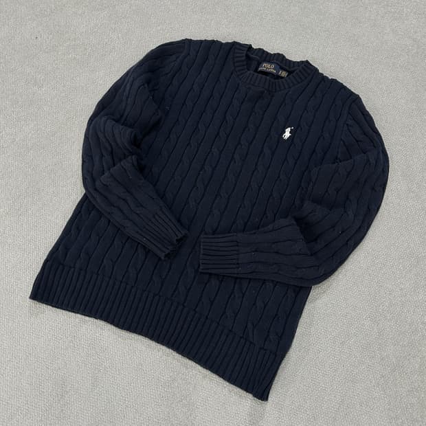 폴로 랄프로렌 네이비 케이블 니트 s
