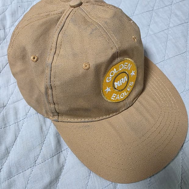 [OS] 빈티지 NRA 골든 이글 6패널 볼캡 베이지