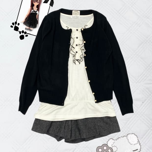 ꒰ঌ 블랙 캣 무채색 로걀 공겜여주 세트 ໒꒱