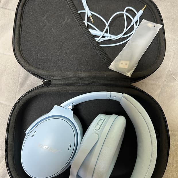 보스QC45 문스톤블루 헤드폰