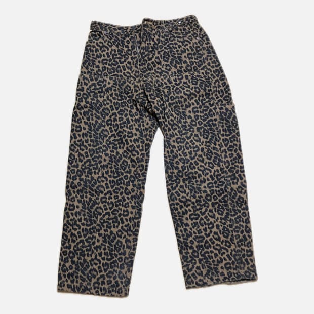 카락터 레오파드 팬츠