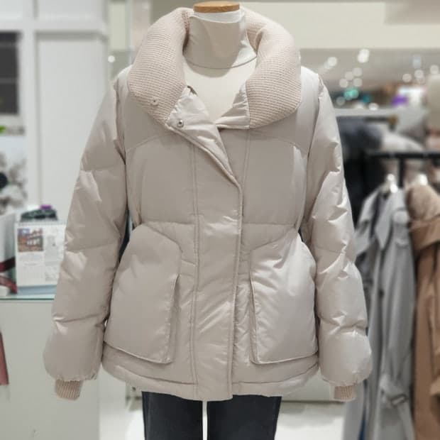 온앤온 하이넥 스트링 구스 패딩 85