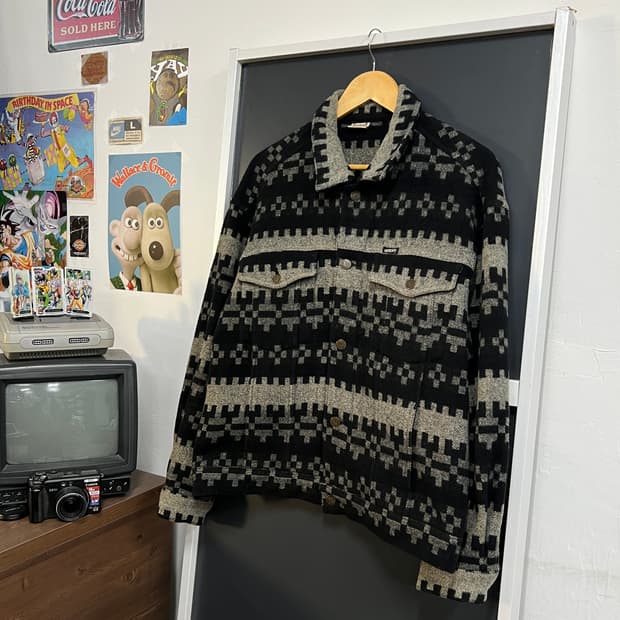 Guess 90‘s 게스 아즈텍 패턴 모직 자켓