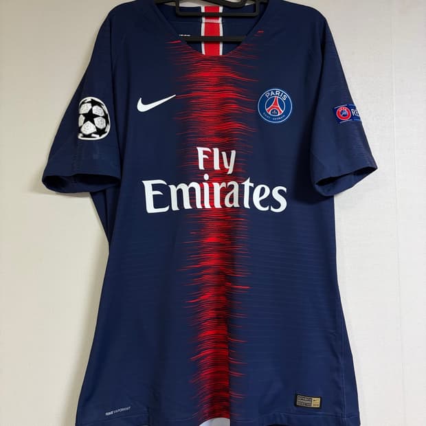 정품 18-19 psg 파리생제르망 음바페 홈 선수지급용 유니폼 L