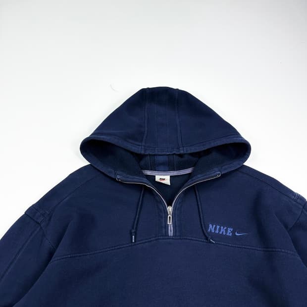 나이키 재팬 네이비 반집업 후드티 (L)