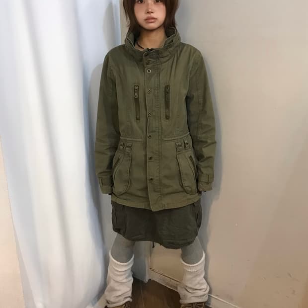 No. 카키 포레스트걸 코디 Set