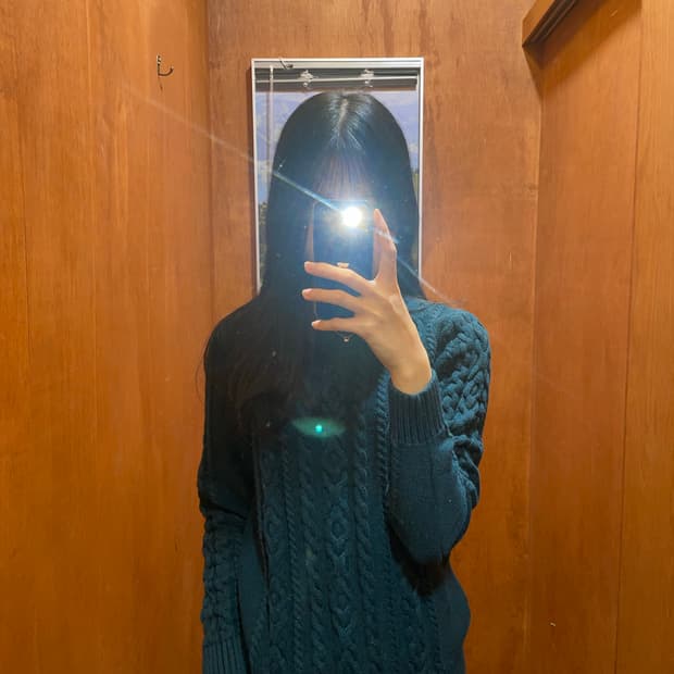 (L) L.L.Bean 엘엘빈 케이블 니트