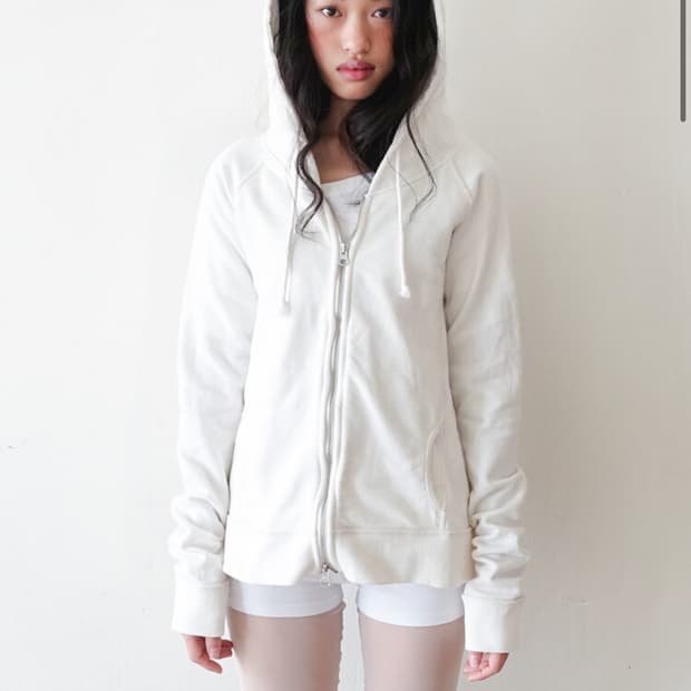 샵페어리 워시드 릴리 후드집업