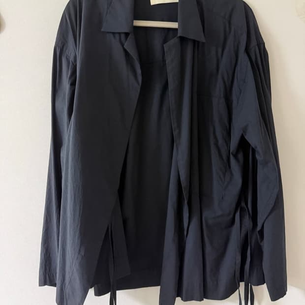 anei 아네이 스트링 셔츠 블랙 2사이즈 y3 요지 visvim 비즈빔