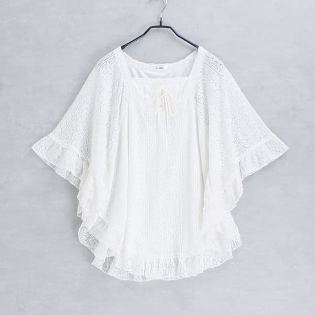 CHANMEAL eyelet lace top _ S5239